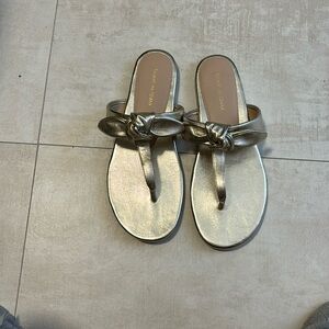 Stuart Weitzman gold sandals